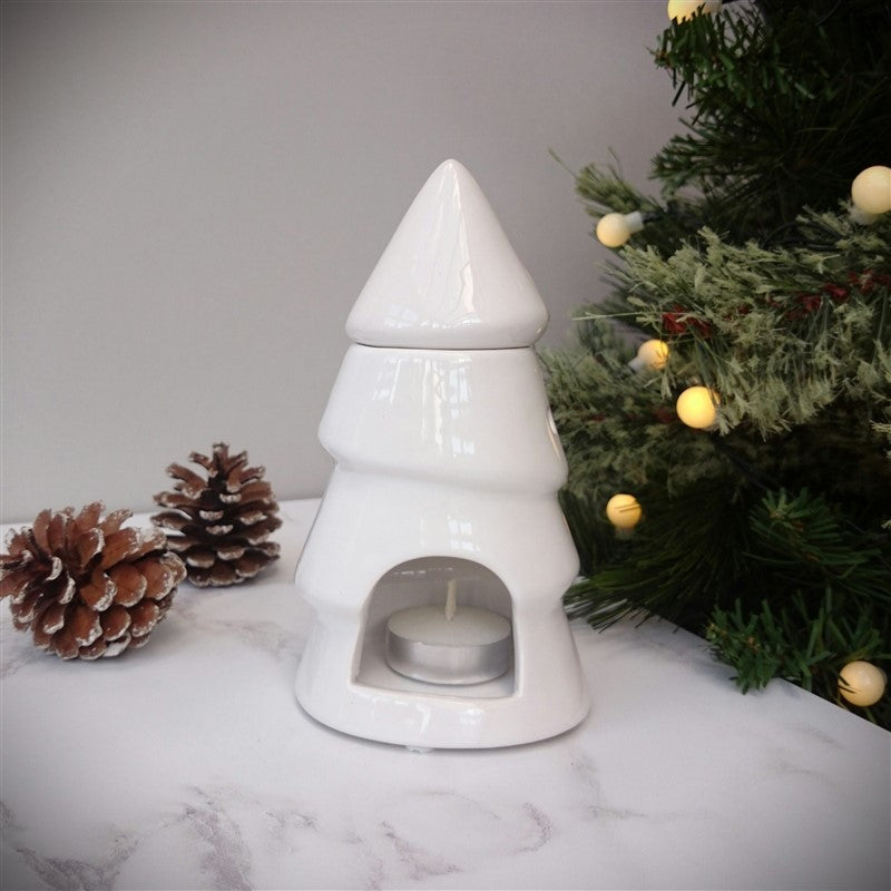 Christmas tree tea light wax melt burner